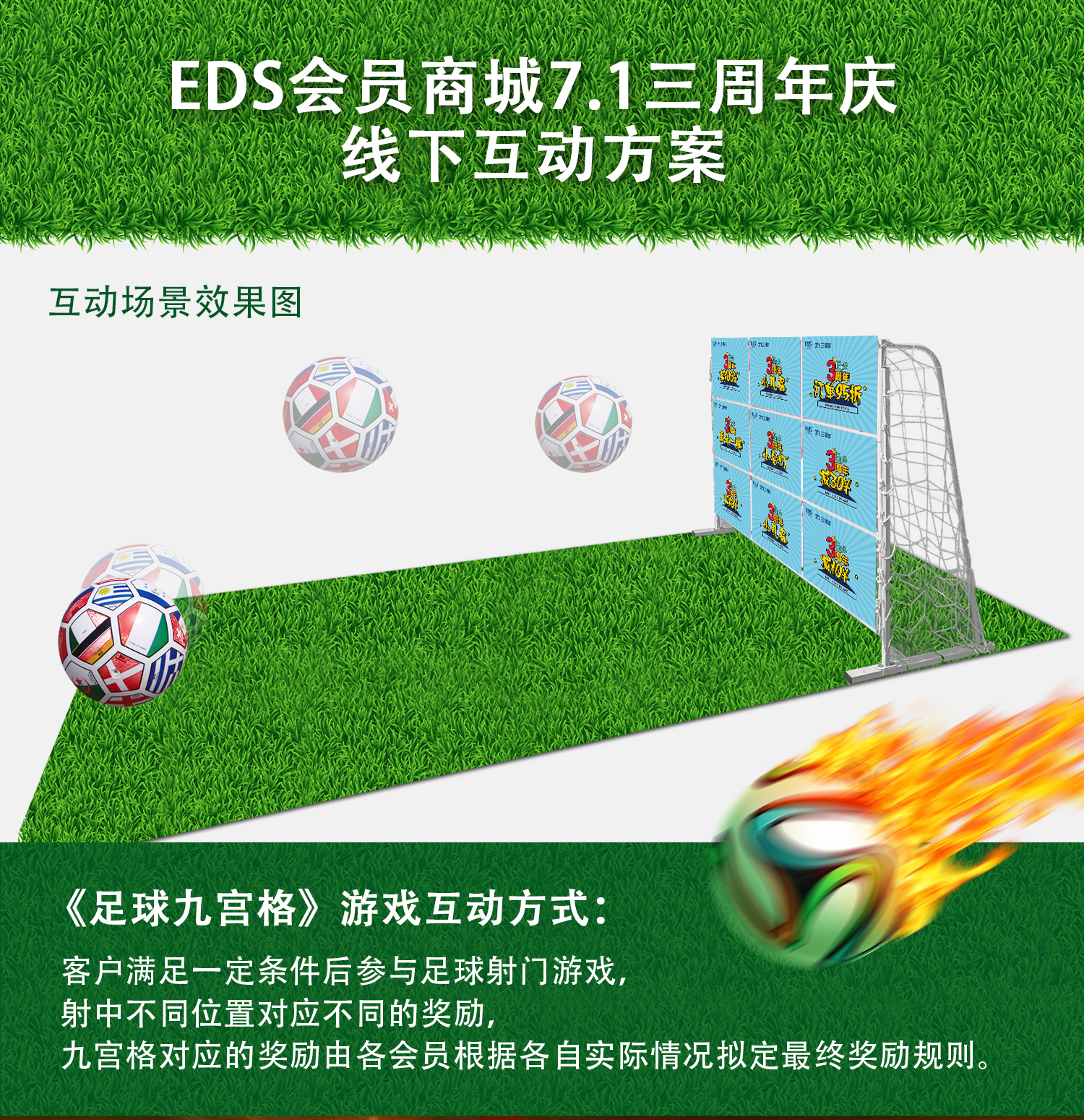 EDS会员商城7.1三周年庆线下互动物料