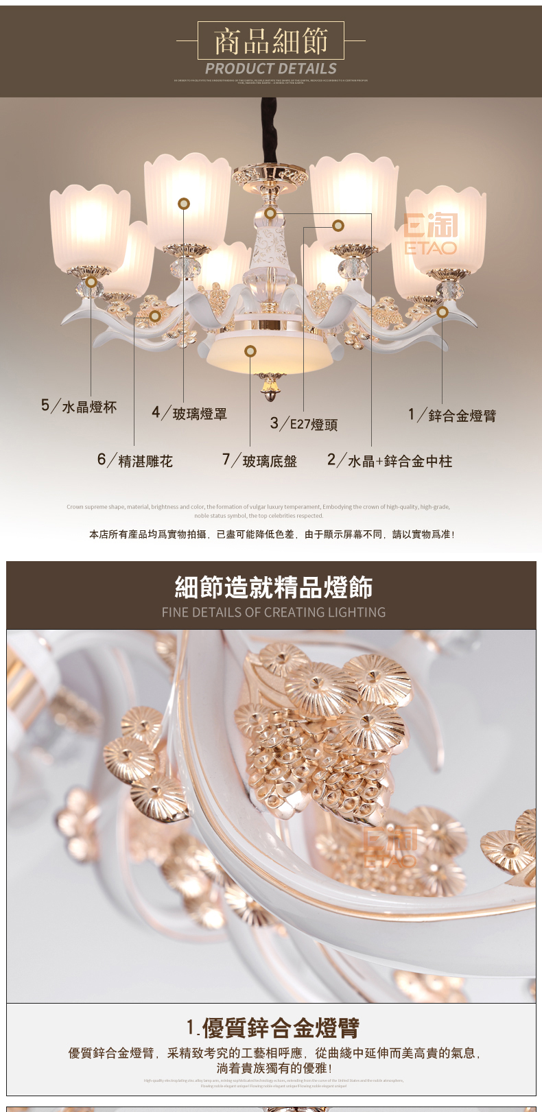 [E淘-灯饰]欧式风格 — — 千利达 新品上架！