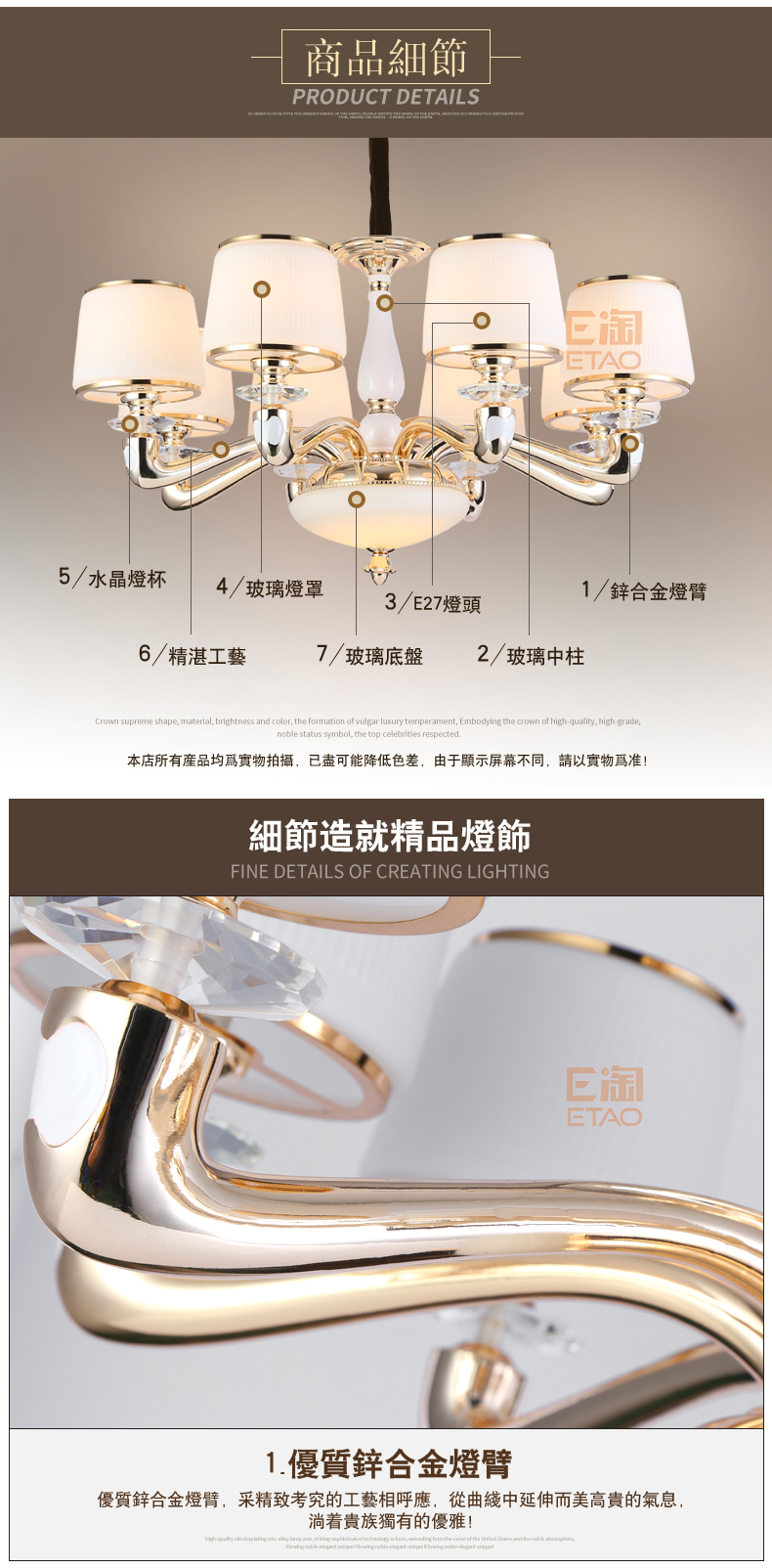 [E淘-灯饰]欧式风格 — — 千利达 新品上架！