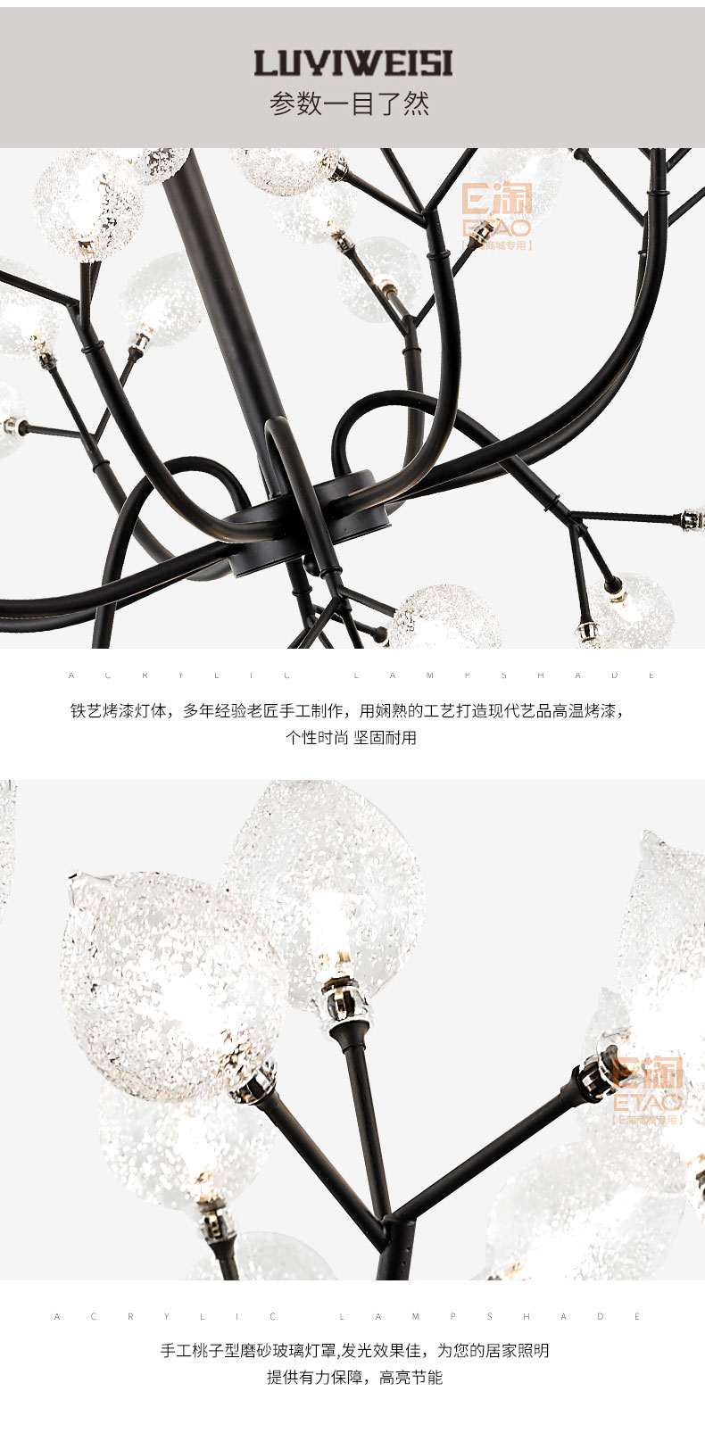 [E淘-灯饰]美式风格—— 璐易威斯 新品上架！