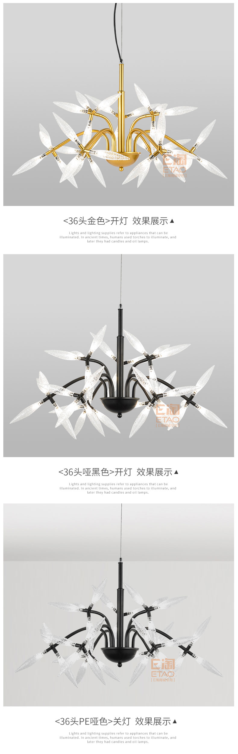 [E淘-灯饰]美式风格—— 璐易威斯 新品上架！