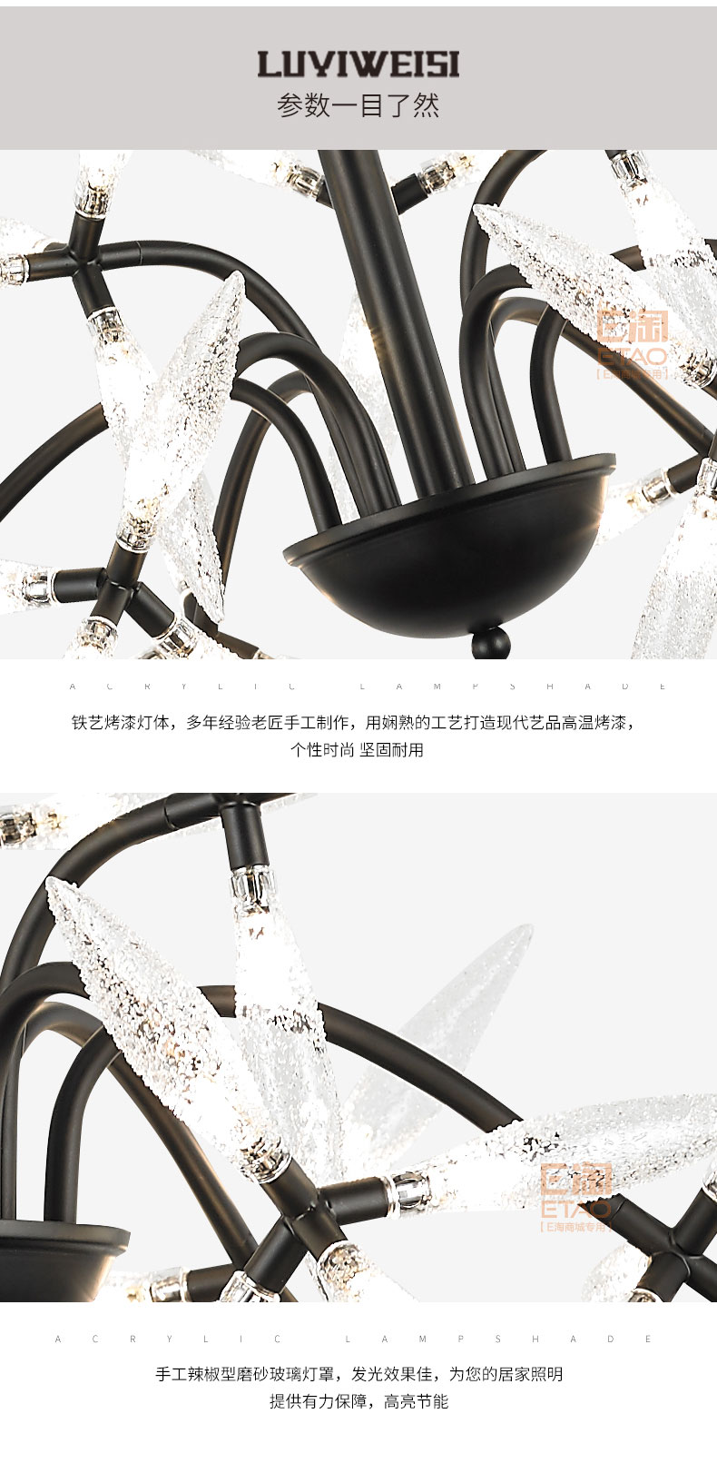[E淘-灯饰]美式风格—— 璐易威斯 新品上架！
