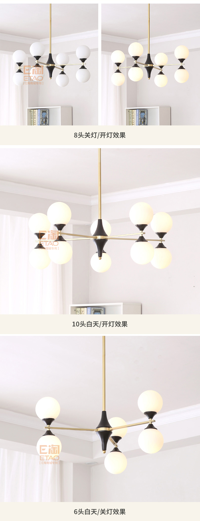 [E淘-灯饰]美式、现代风格 — — 特里斯汀 品牌进驻！