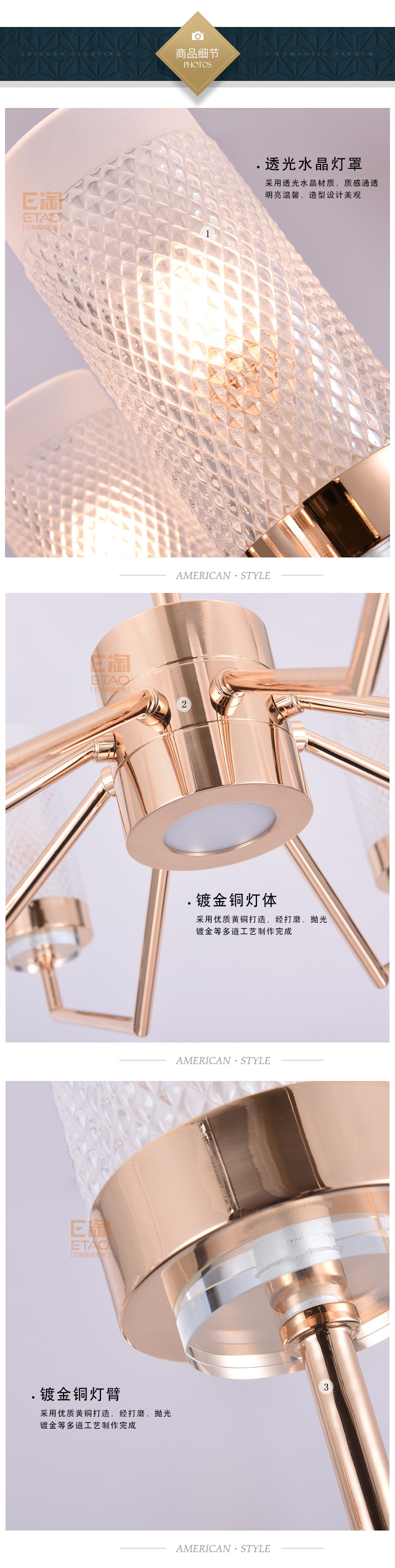 [E淘-灯饰]美式风格 — — 亚历克斯 新品上架！
