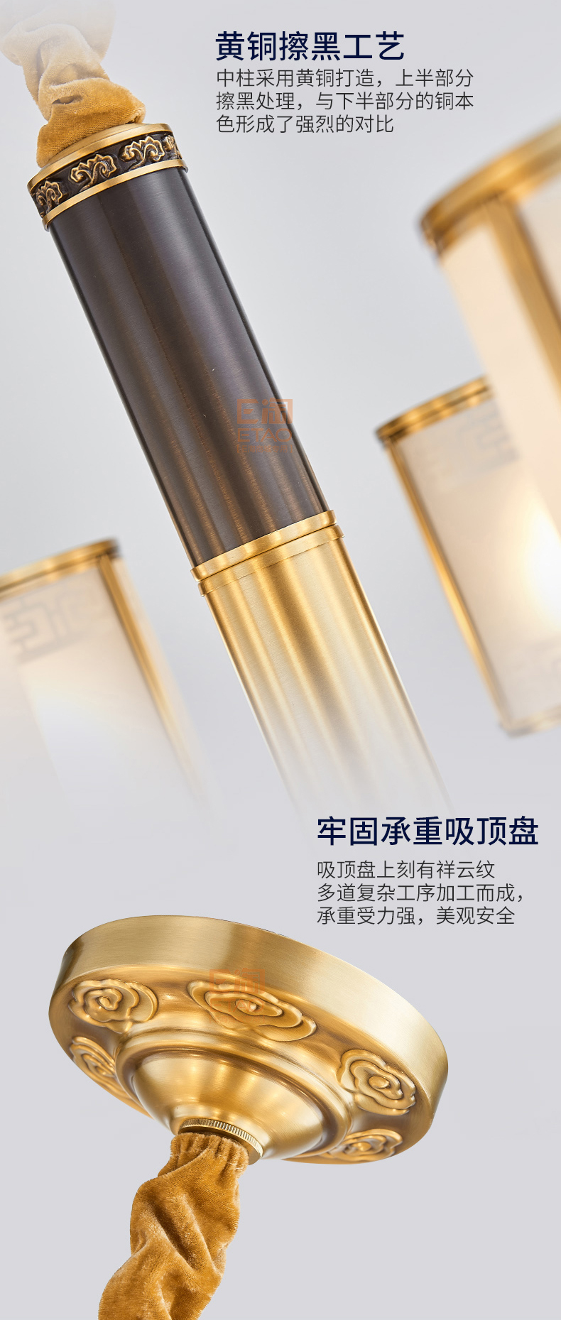 [E淘-灯饰]中式、美式、欧式风格 — — 铜格格 新品上架！