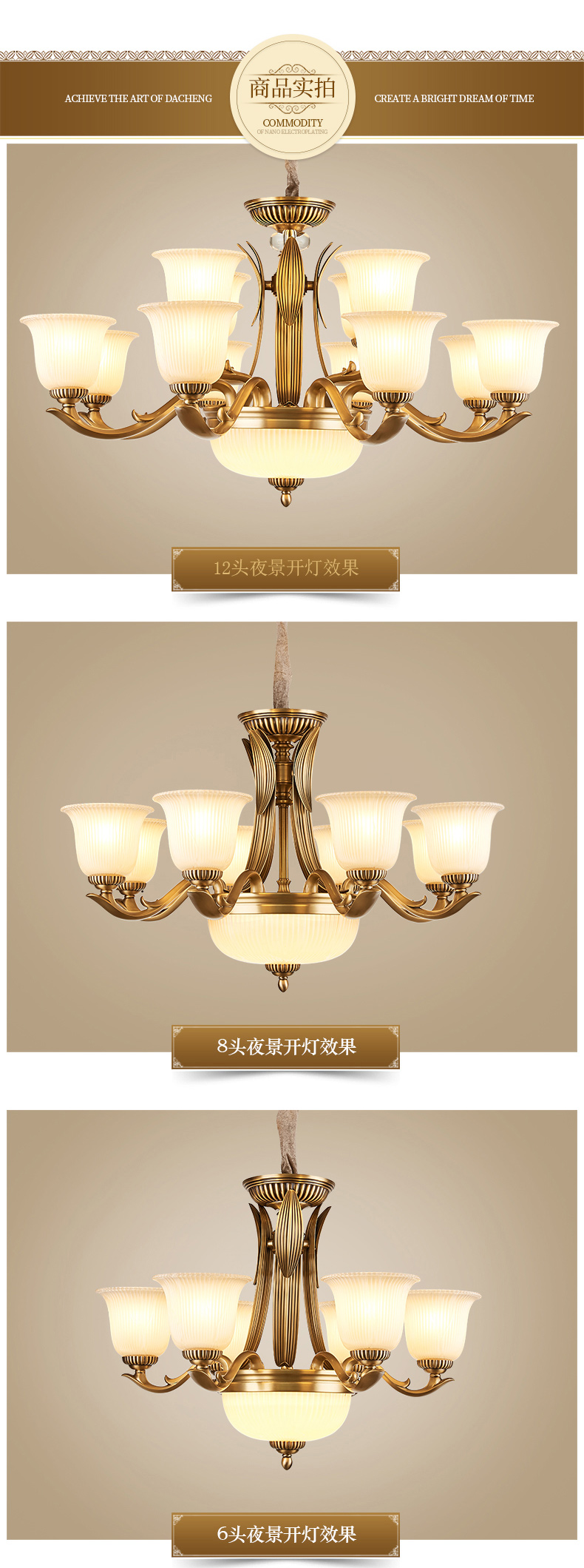 [E淘-灯饰]美式、中式风格 — — 博瑞诗 新品上架！
