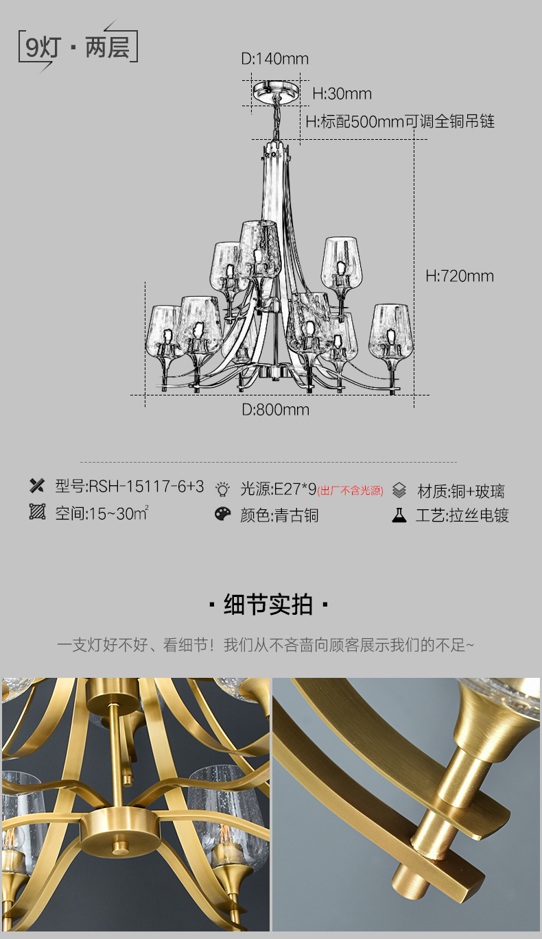 [E淘-灯饰]美式风格 — — 瑞纳盛世 新品上架！
