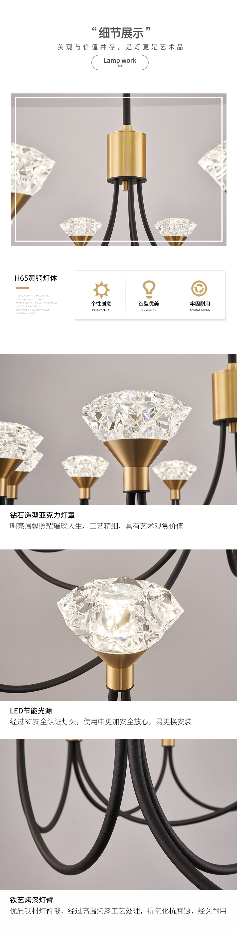 [E淘-灯饰]现代风格 — — 铜爵 新品上架！