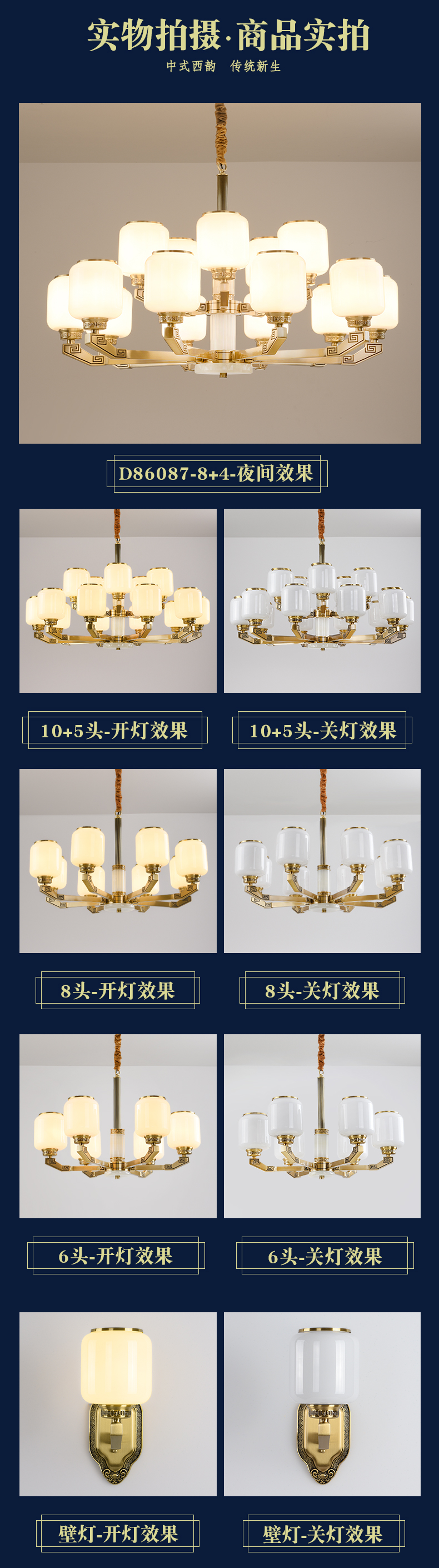 [E淘-灯饰]中式风格  ——启富灯饰 新品上架！