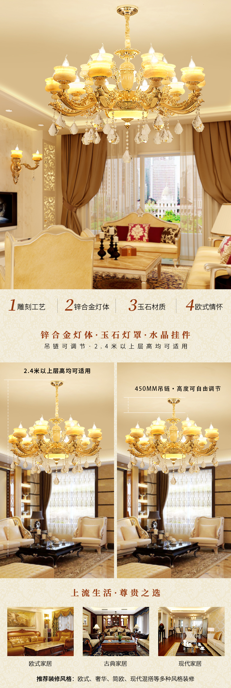 [E淘-灯饰]欧式、现代风格 — — 威里古德 新品上架！